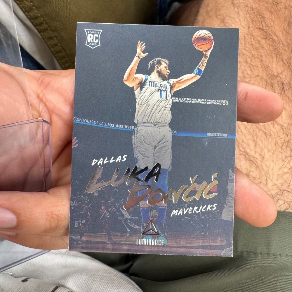 Panini Trading Card Luka Doncic Rookie Card 166 Luminance Dallas Mavericks NBA